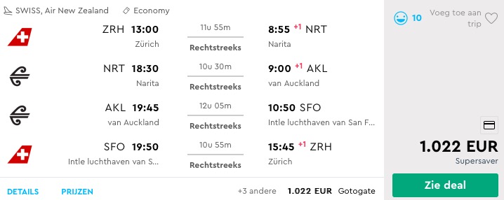 De wereld rond met star alliance