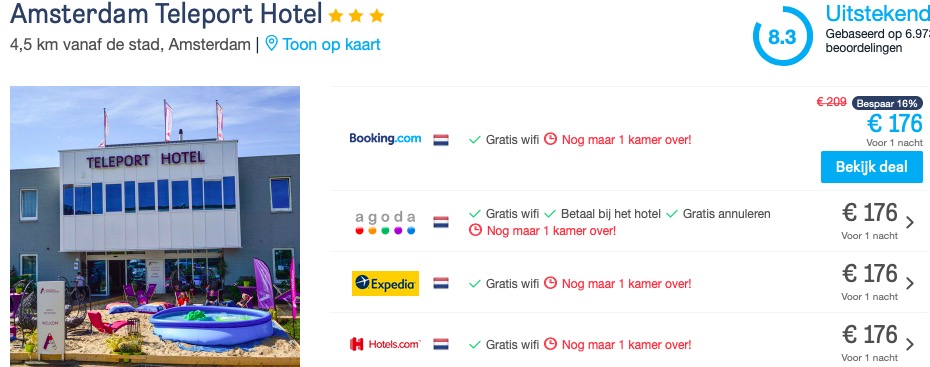 Extra miles verdienen bij hotelovernachting