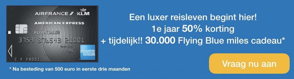 American Express Flying Blue Platinum kaart 30000 Flying Blue miles
