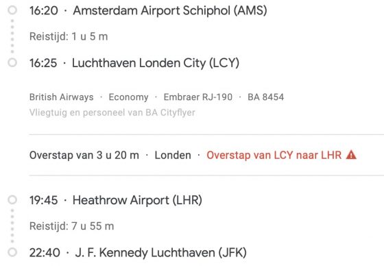 Overstappen naar Gatwick na een vlucht op Heathrow