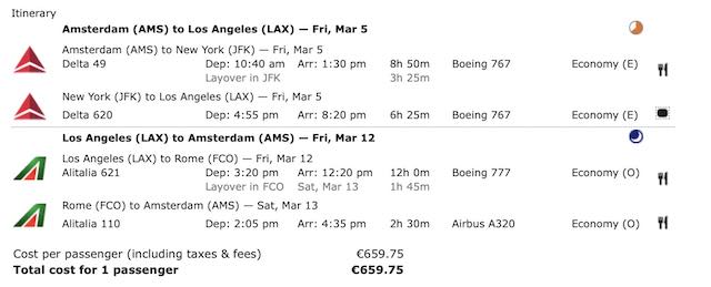Ita Matrix vliegtickets booking app boeken