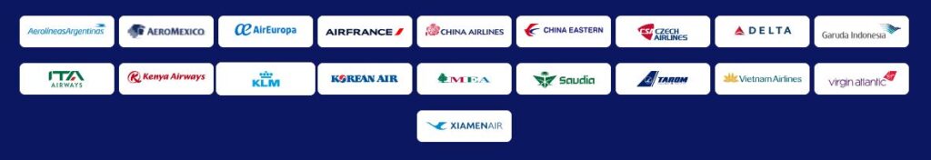 Op deze SkyTeam luchtvaartmaatschappijen kun je XP verdienen met Flying Blue