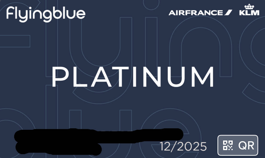 Flying Blue Platinum status