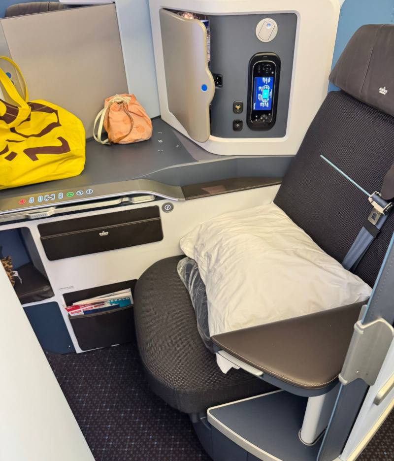 KLM business class stoel