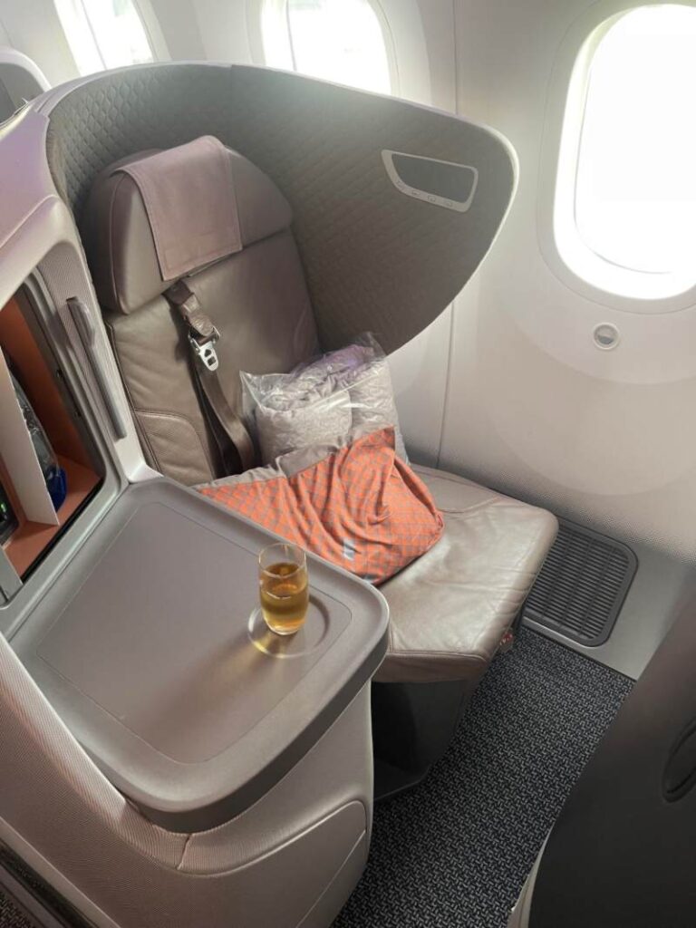 singapore airlines business class stoel